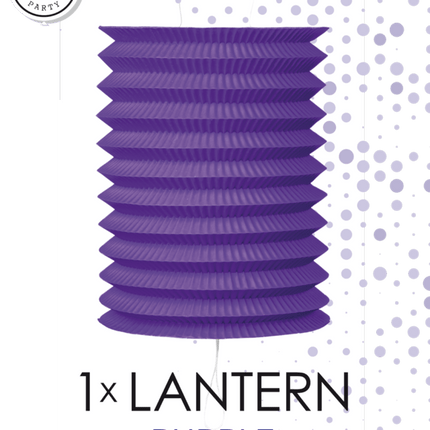 Lampion Paars 16cm van WeFiesta koop je bij Partywinkel
