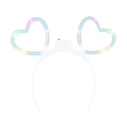LED diadeem Glowing hearts van Boland koop je bij Partywinkel