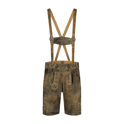 Lederhose Bruin Heren Leer van Haus Huberts koop je bij Partywinkel