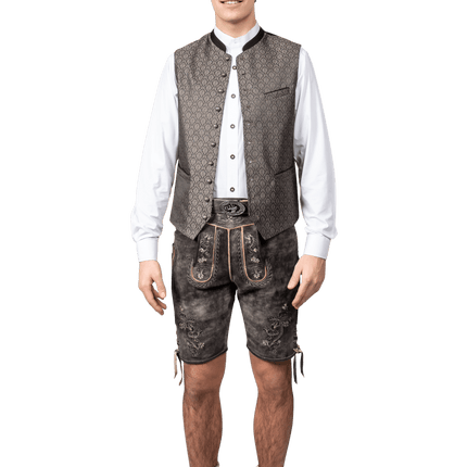 Lederhose Grijs van Haus Huberts koop je bij Partywinkel