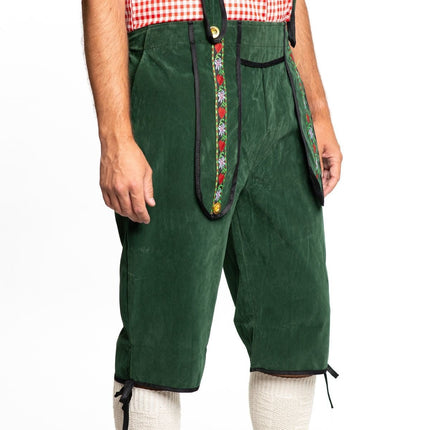 Lederhose Lang Groen van Partychimp koop je bij Partywinkel