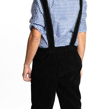 Lederhose Lang Zwart van Partychimp koop je bij Partywinkel