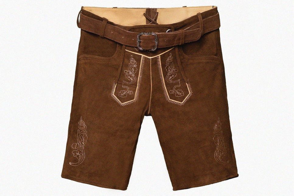Lederhosen marrone corto Brixental