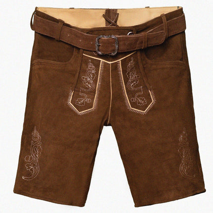 Lederhosen marrone corto Brixental