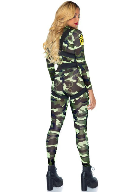 Leger Jumpsuit Dames Leg Avenue - Partywinkel - 714718482910