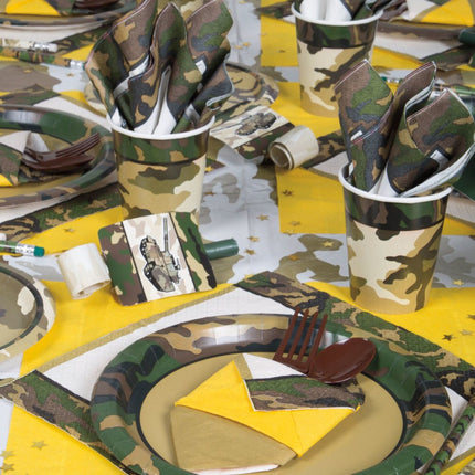 Leger Servetten 33cm 16st van Unique koop je bij Partywinkel