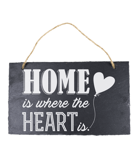 Leisteen Bordje Thuis 25cm van Paper Dreams koop je bij Partywinkel