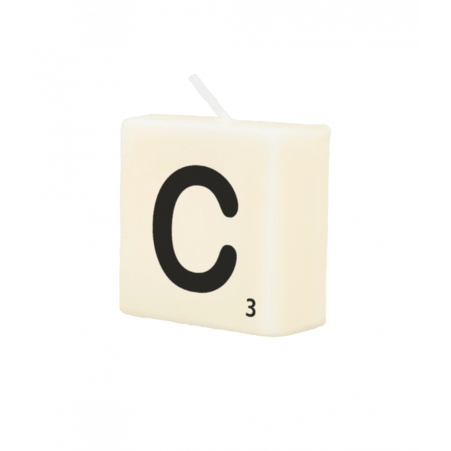 Letter Kaarsje C 4cm van Paper Dreams koop je bij Partywinkel