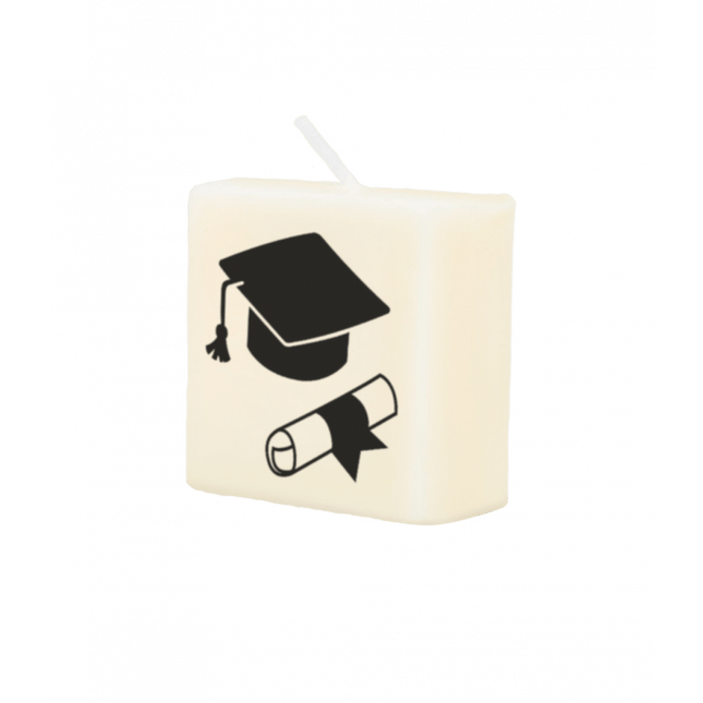 Letter Kaarsje Geslaagd 4cm van Paper Dreams koop je bij Partywinkel