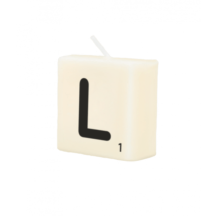 Letter Kaarsje L 4cm van Paper Dreams koop je bij Partywinkel