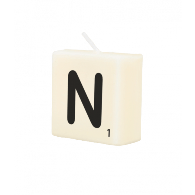 Letter Kaarsje N 4cm van Paper Dreams koop je bij Partywinkel