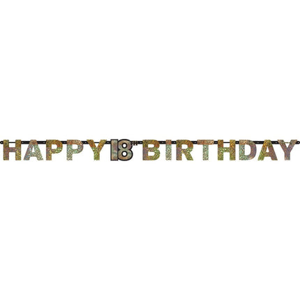 Letterslinger 18 Jaar Happy Birthday 2,13m van Riethmueller koop je bij Partywinkel