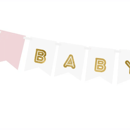 Letterslinger Geboorte Meisje Baby Girl 1,75m van Partydeco koop je bij Partywinkel