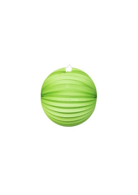 Licht Groene Lampion 25cm van WeFiesta koop je bij Partywinkel