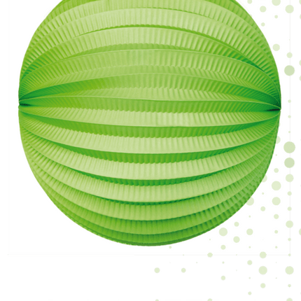 Licht Groene Lampion 25cm van WeFiesta koop je bij Partywinkel