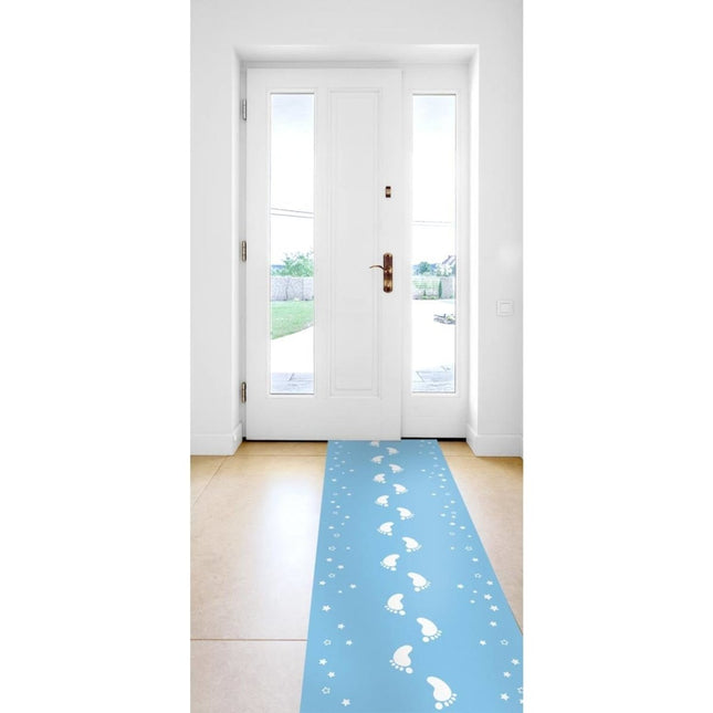 Lichtblauwe Loper Voetje 50cm 2,5m - Partywinkel - 8714572090841