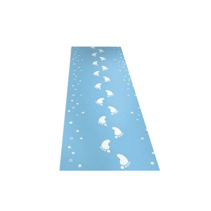 Lichtblauwe Loper Voetje 50cm 2,5m - Partywinkel - 8714572090841