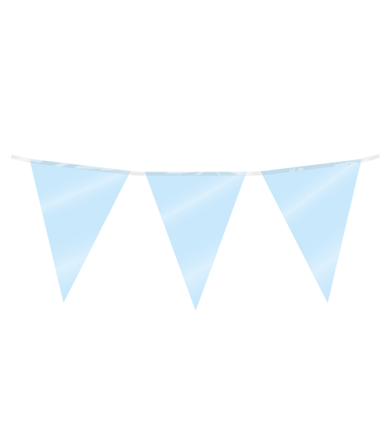 Lichtblauwe Slinger 10m - Partywinkel - 8716764236259