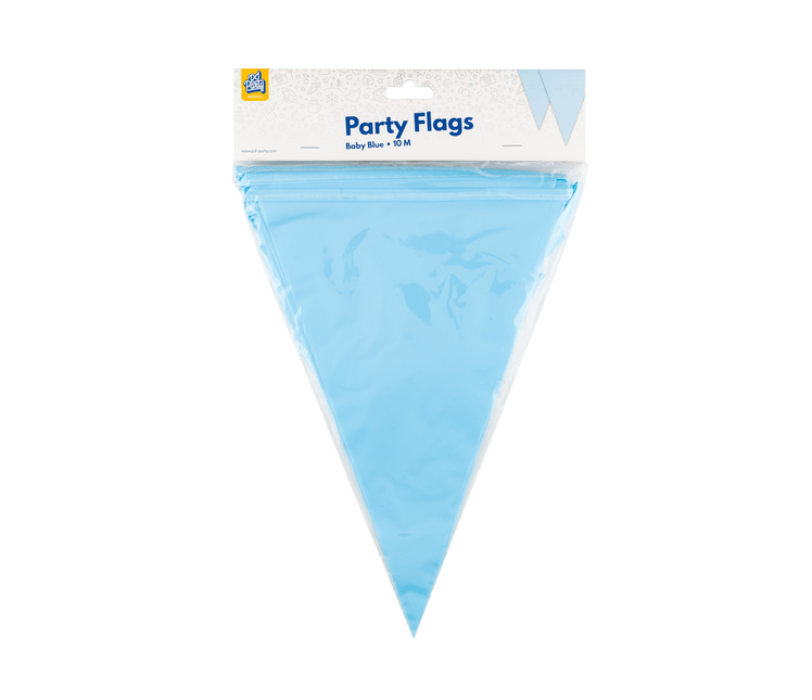 Lichtblauwe Slinger Plastic 10m - Partywinkel - 8716764236013