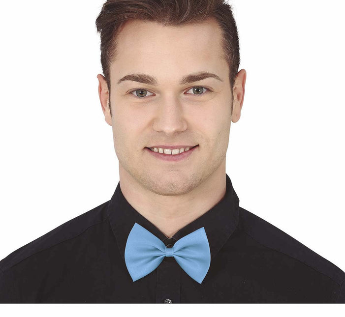 Lichtblauwe Strik 11cm van Fiestas Guirca koop je bij Partywinkel