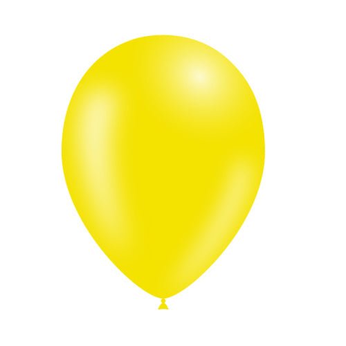 Lichtgele Ballonnen 25cm 50st van Balloonia koop je bij Partywinkel