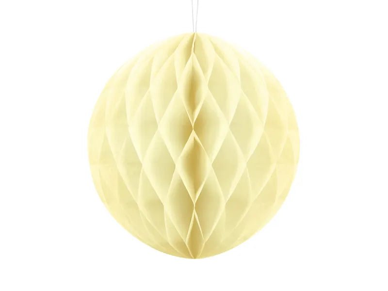 Lichtgele Honeycomb 30cm van Partydeco koop je bij Partywinkel