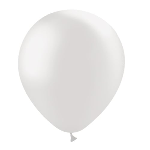 Lichtgrijze Ballonnen Metallic 30cm 10st van Balloonia koop je bij Partywinkel