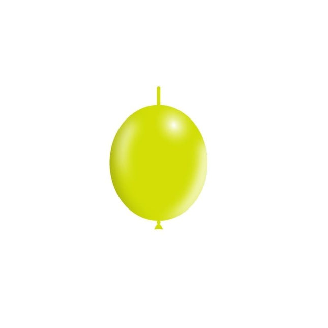 Lichtgroene Knoopballonnen 15cm 100st van Balloonia koop je bij Partywinkel