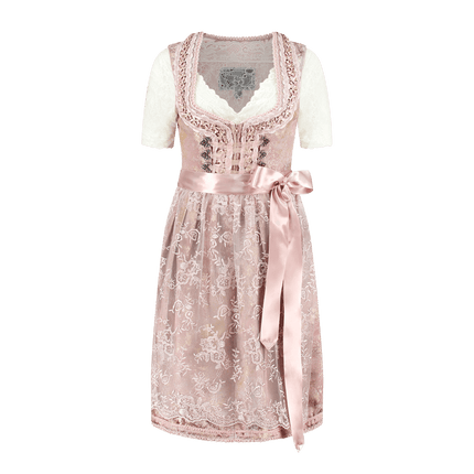 Lichtroze Dirndl Jurk Oktoberfest Dames 2 Delig van Haus Huberts koop je bij Partywinkel