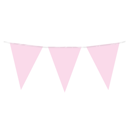 Lichtroze Slinger Plastic 10m - Partywinkel - 8716764235986