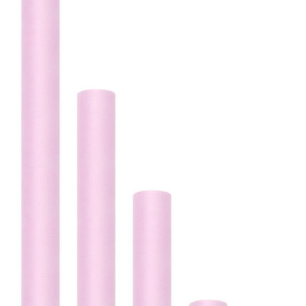 Lichtroze Tule Rol 15cm 9m van Partydeco koop je bij Partywinkel
