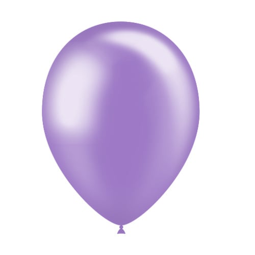 Lila Ballonnen Metallic 25cm 10st - Partywinkel - 8436540892874