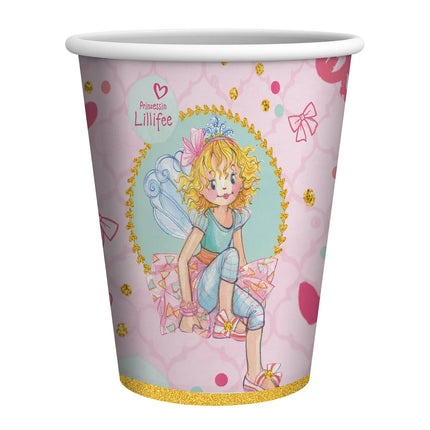 Bicchieri Princess Lillifee da 250 ml, confezione da 8