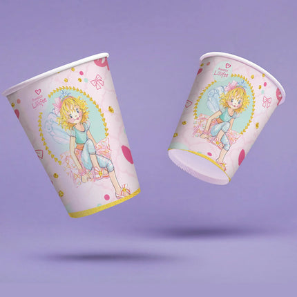 Bicchieri Princess Lillifee da 250 ml, confezione da 8