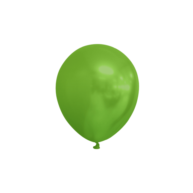 Lime Groene Ballonnen Metallic 13cm 100st van WeFiesta koop je bij Partywinkel
