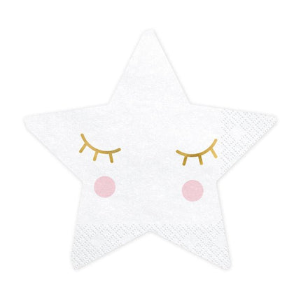 Little Star Star Servetten 16cm 20st van Partydeco koop je bij Partywinkel