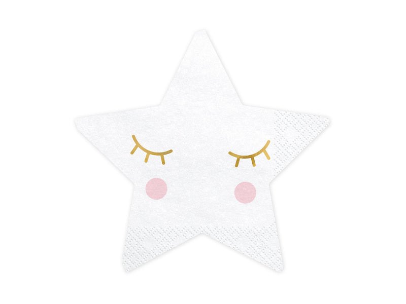 Little Star Star Servetten 16cm 20st van Partydeco koop je bij Partywinkel