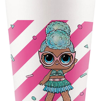 Lol Bekers Glitter 200ml 8st van Procos koop je bij Partywinkel