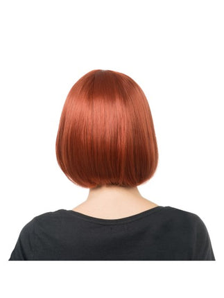Parrucca Lova, rosso-marrone mogano, 30 cm