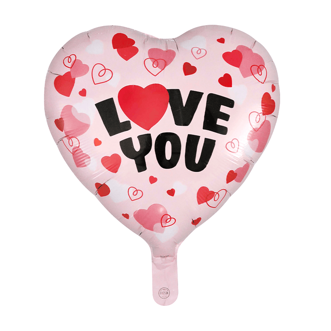 Love You Helium Ballon Hart 46cm van WeFiesta koop je bij Partywinkel
