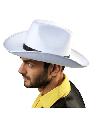 Cappello da cowboy Lucky Luke bianco, taglia unica