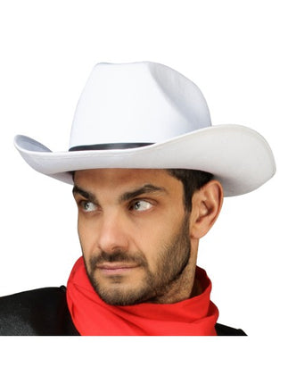 Cappello da cowboy Lucky Luke bianco, taglia unica
