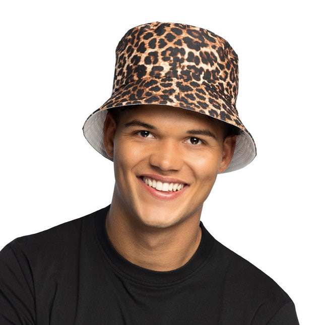Luipaard Bucket Hat van Boland koop je bij Partywinkel