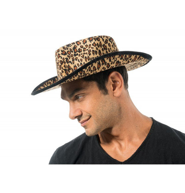 Luipaard Cowboyhoed One Size van CHAKS koop je bij Partywinkel