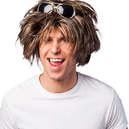 Mannenpruik warrige haardos van Orlob koop je bij Partywinkel