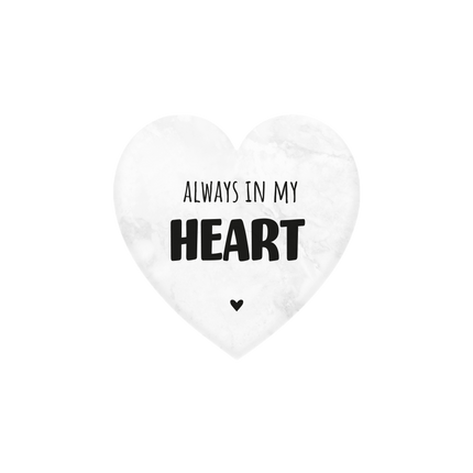 Cuore di marmo Always In My Heart 5cm