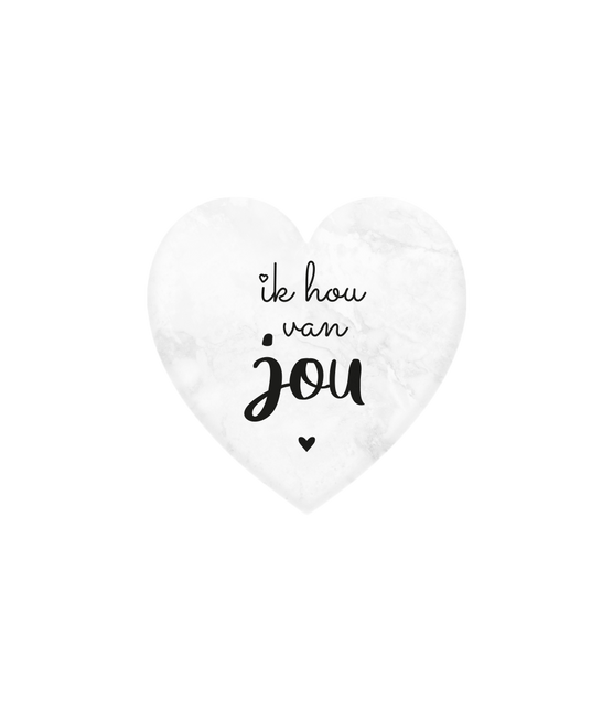 Cuore di marmo I Love You 5cm