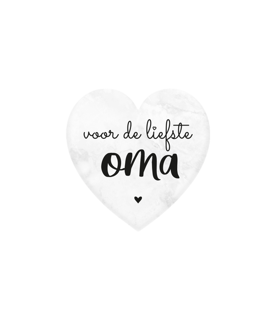 Cuore di marmo Dearest Grandma 5cm