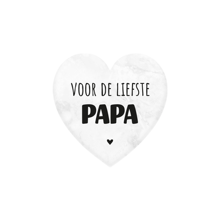 Carissimo papà Cuore di marmo 5cm
