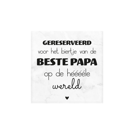 Sottobicchieri in marmo Dear Daddy 10 cm